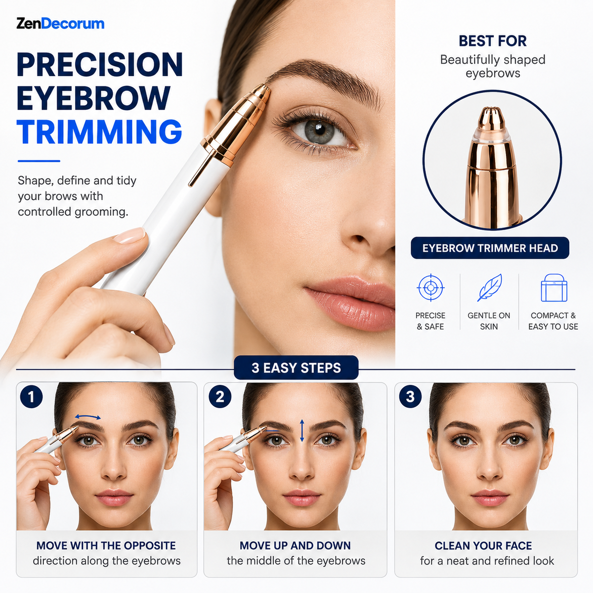 GroomX Pro™ — 2 in 1 Painless Hair Trimmer