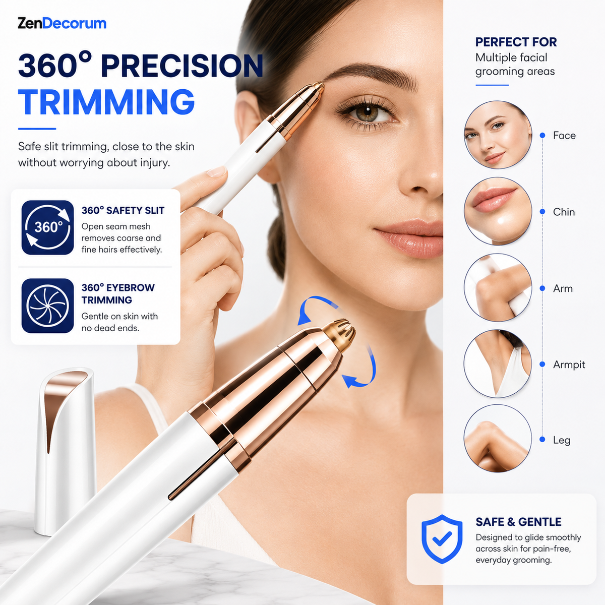 GroomX Pro™ — 2 in 1 Painless Hair Trimmer