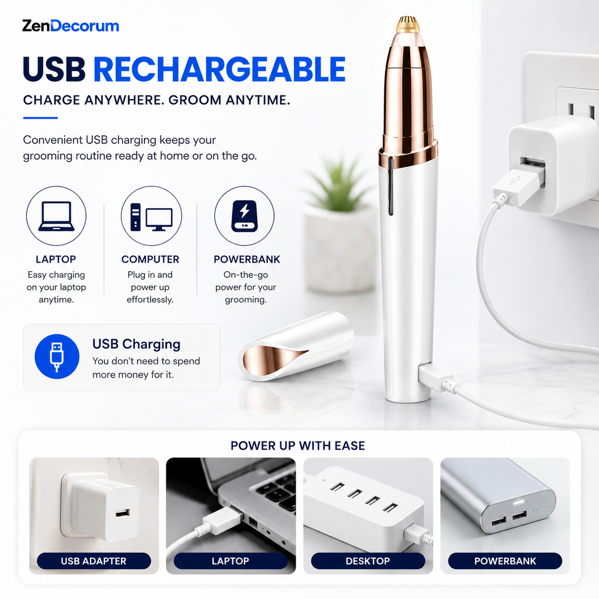 GroomX Pro™ — 2 in 1 Painless Hair Trimmer
