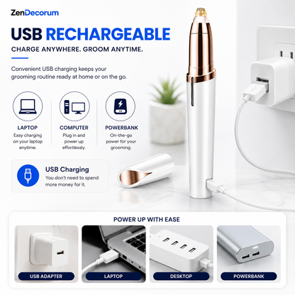 GroomX Pro™ — 2 in 1 Painless Hair Trimmer