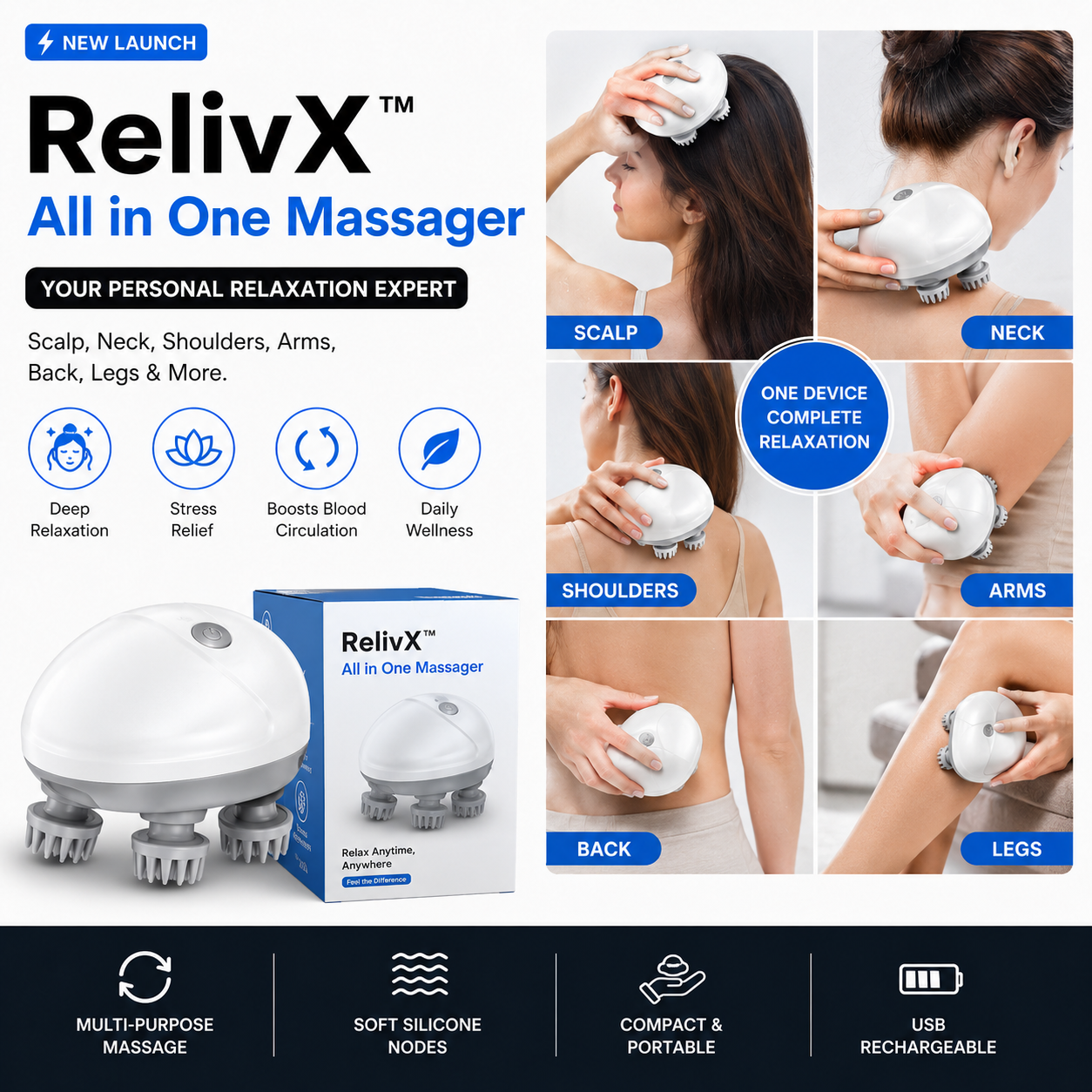 RelivX™ - All in One Massager
