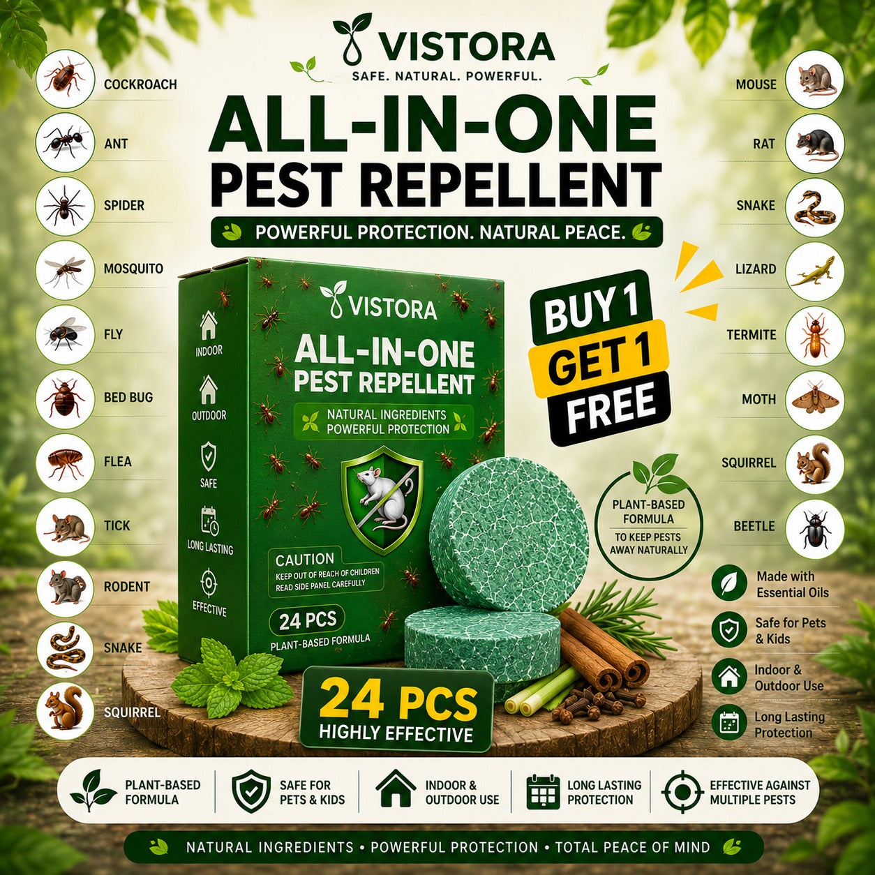 All-in-One Pest Pest Repellent (Pack Of 2)
